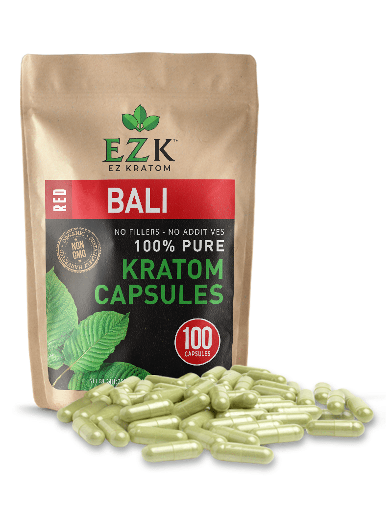 Red Bali Kratom Capsules (Size 00 or 000)