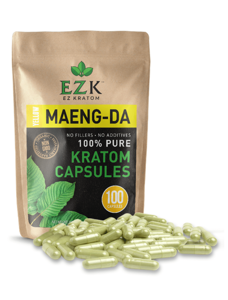 Yellow Maeng Da Kratom Powder Capsules | Bulk Kratom